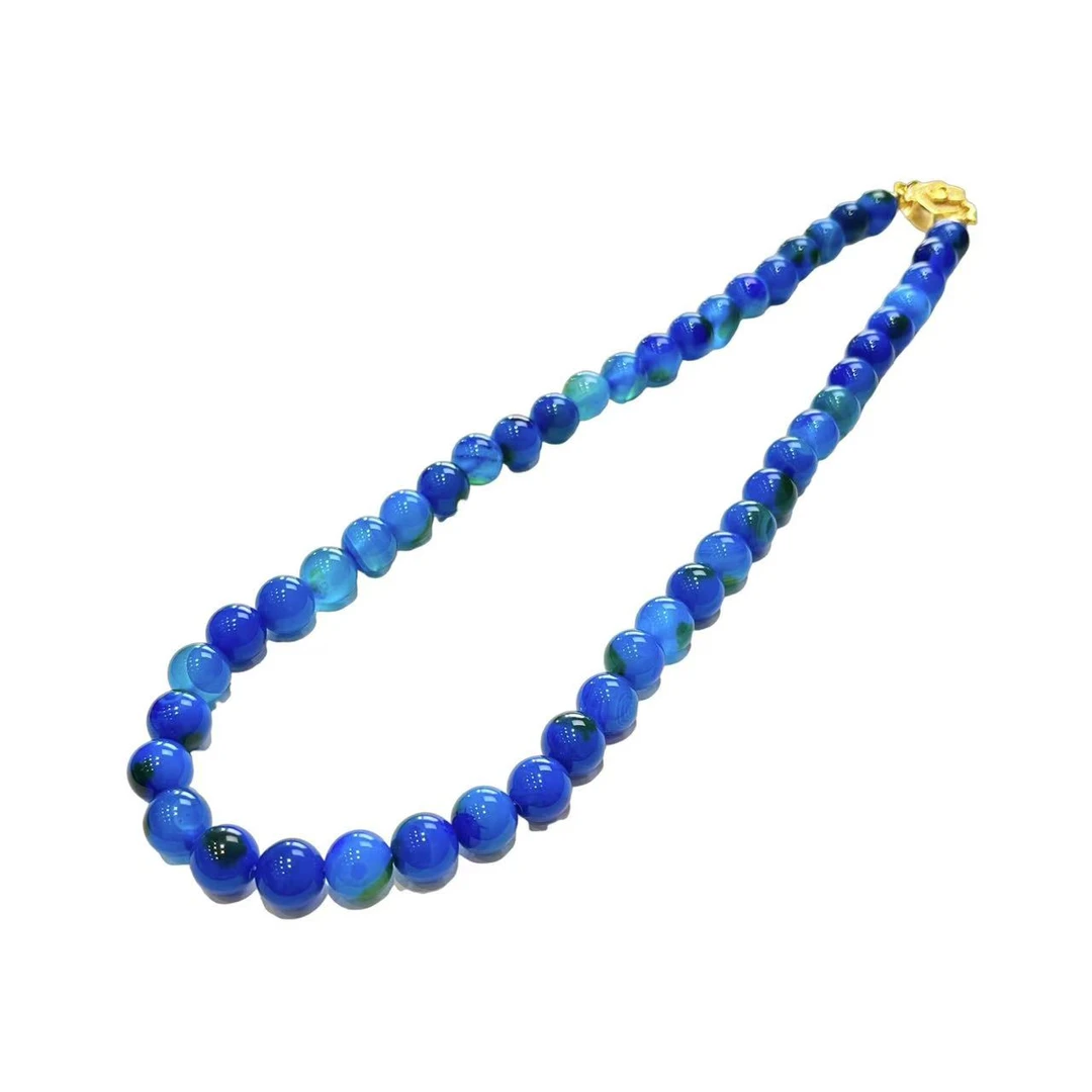 星际蓝南非国石舒俱玛瑙项链 C02-30