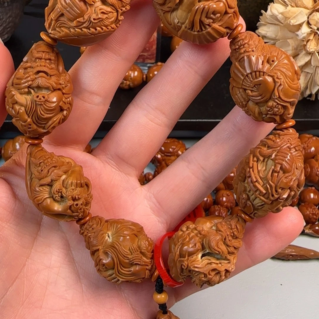 橄榄核手串/手链躺***子22钟馗纳福