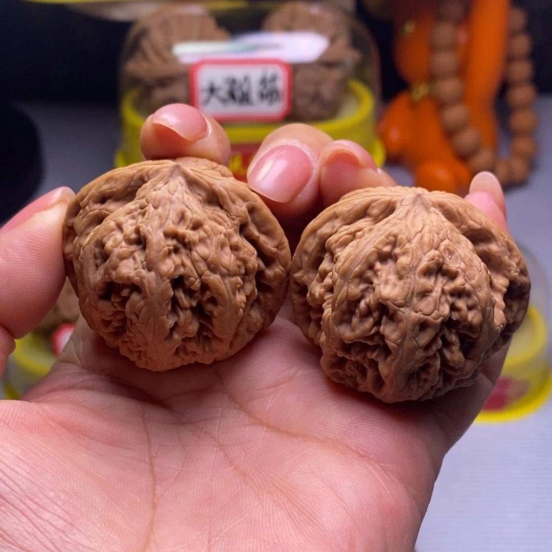 把件文玩核桃球筋41.8尺全品