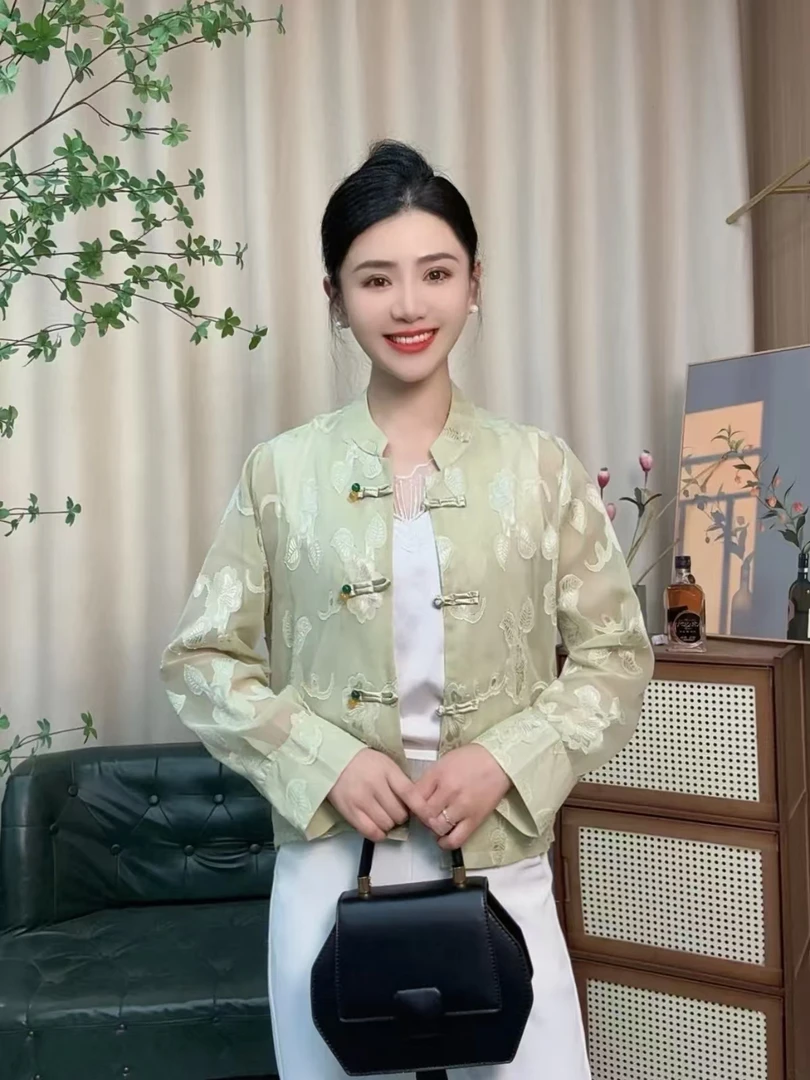 【丹姐优选】806#夏季轻薄防晒上衣国风时尚百搭小衫