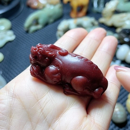 白玉菩提吊坠摆件