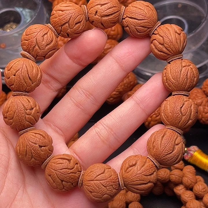 手串桃核精品红魔铁将军1.7