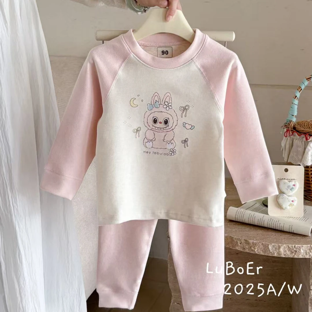 绿博儿羊毛蚕丝冬天家居服女童61941
