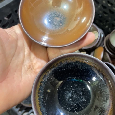 小***咪茶盏建阳建盏微瑕平口