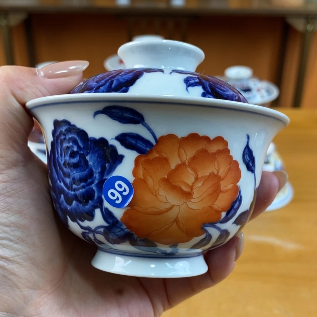 手绘现代茶具非古董