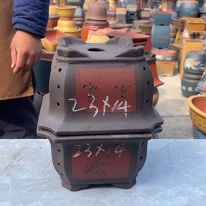 紫砂紫砂花盆盆栽