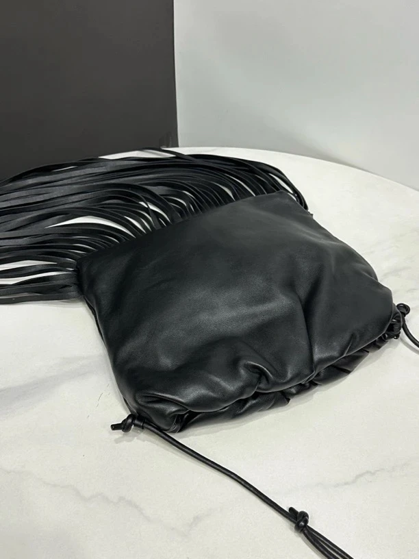 99新 BOTTEGA VENETA/葆蝶家 流苏单肩包28cm/JJ5021005