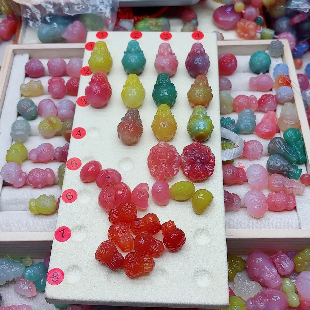 玛瑙/玉髓手链未镶嵌張*懒盐源18