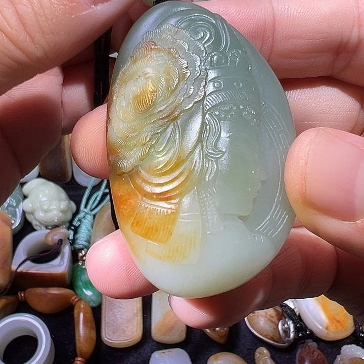 和田玉未镶嵌吊坠(不含链)