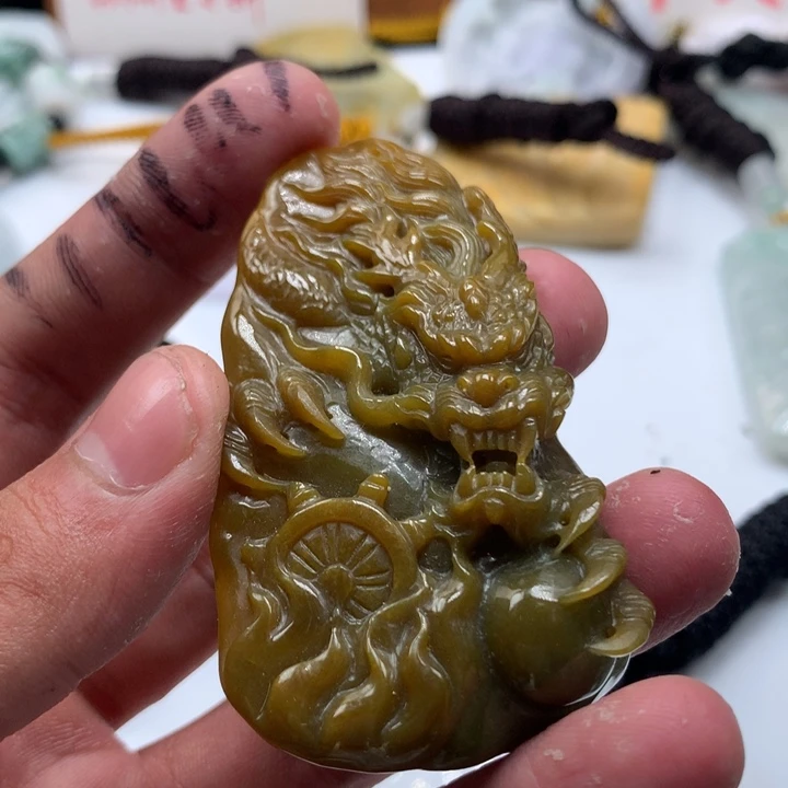 颈饰未镶嵌翡翠保真天然a货翡翠