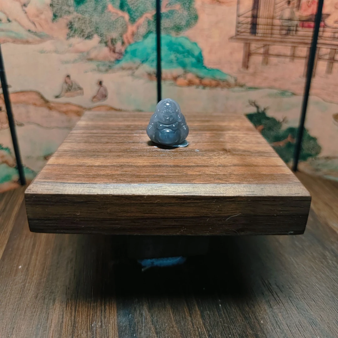 J和田玉烟紫佛公吊坠1288