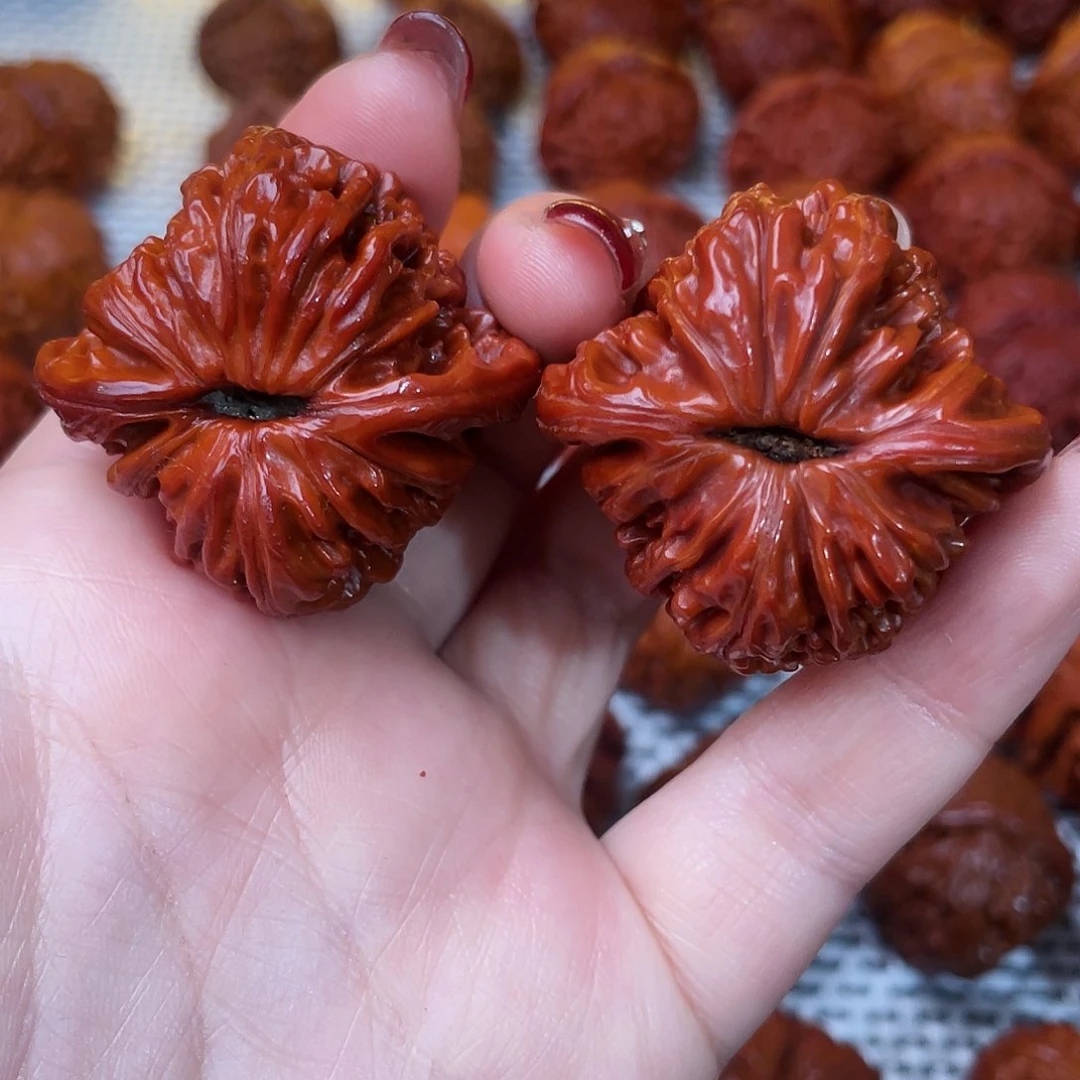 桃核吊坠文玩核桃 手把件 四座楼 40