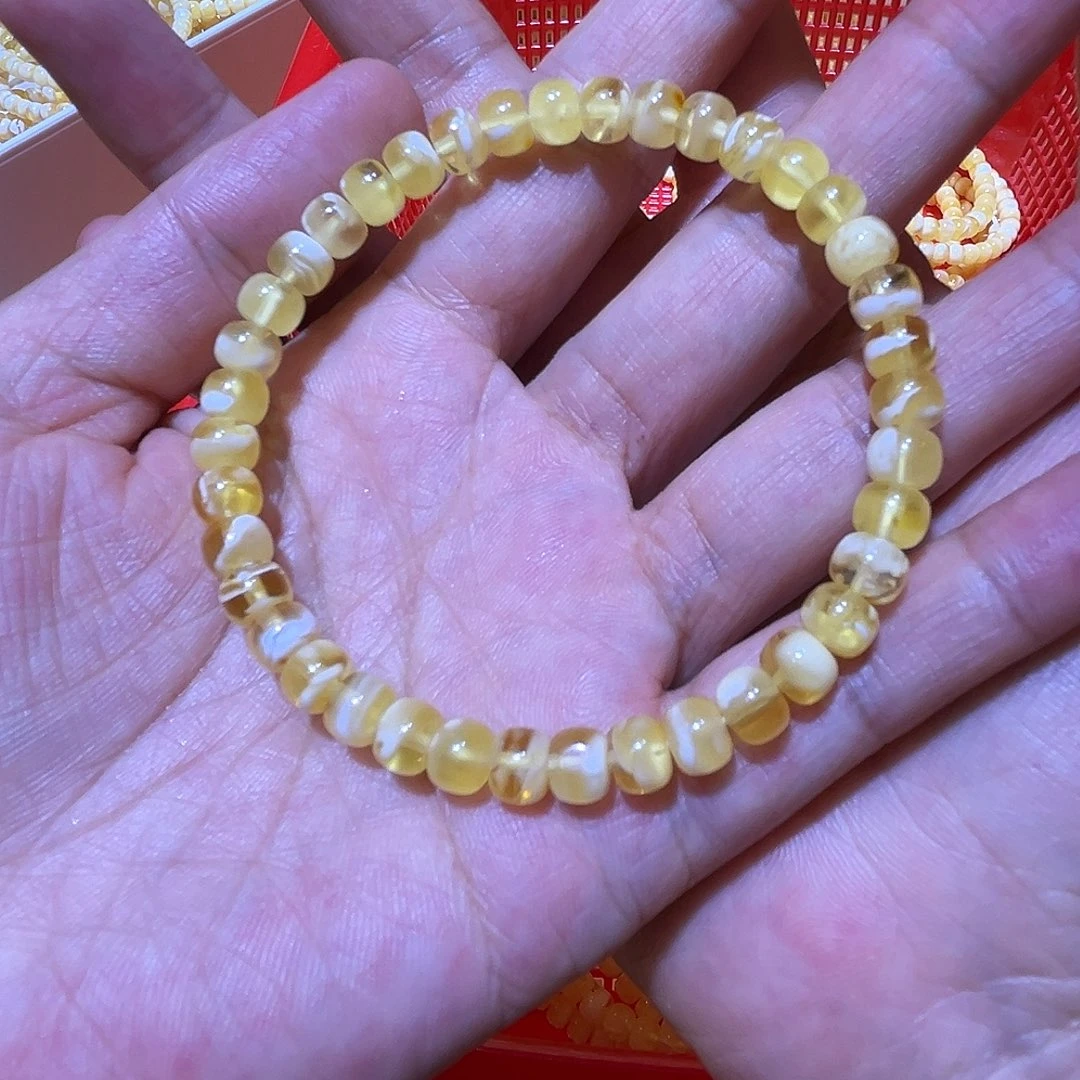 *****琥珀未镶嵌手链手串