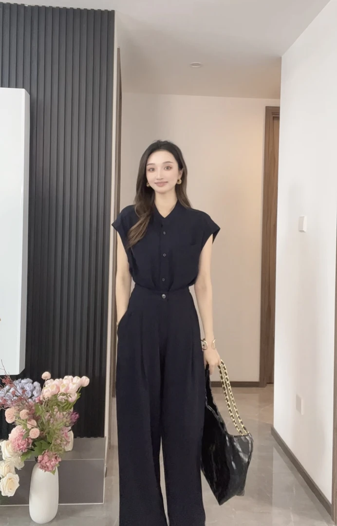 【L·Z】小众休闲设计感两件套时尚设计师气质显瘦女神百搭