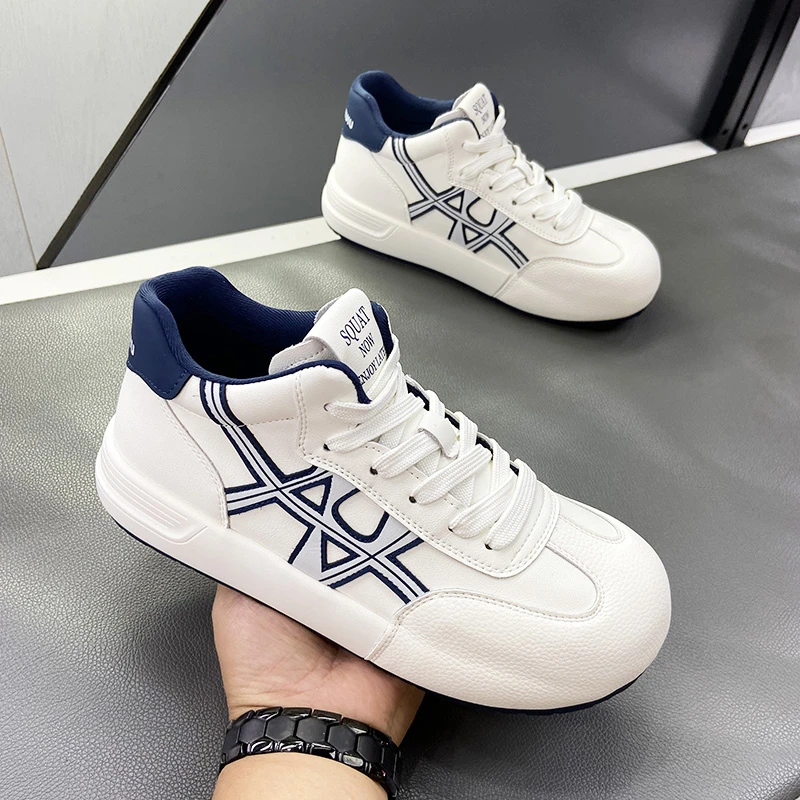 【米格格女鞋】2025秋季中高帮韩版百搭小白鞋丑萌鞋大头鞋板鞋潮牌