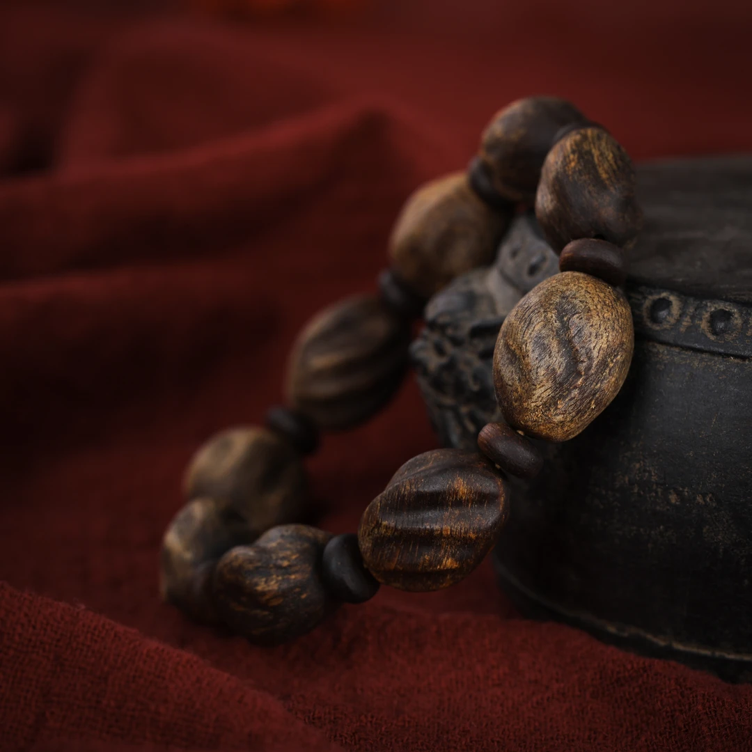 【奇香堂】C越南芽庄棋楠留疤随形款单圈LF