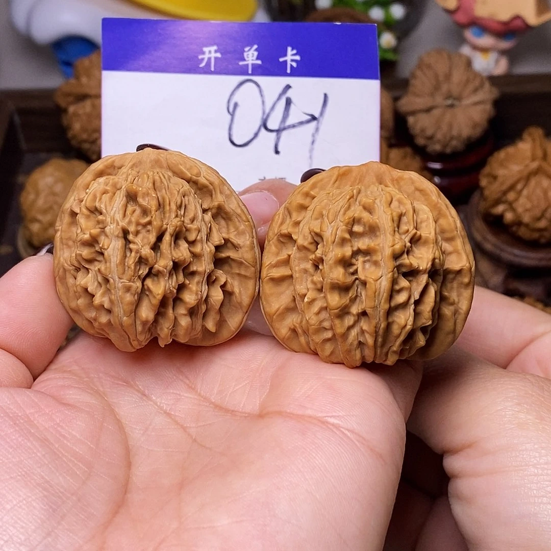 吊坠桃核文玩核桃四座楼42全品n