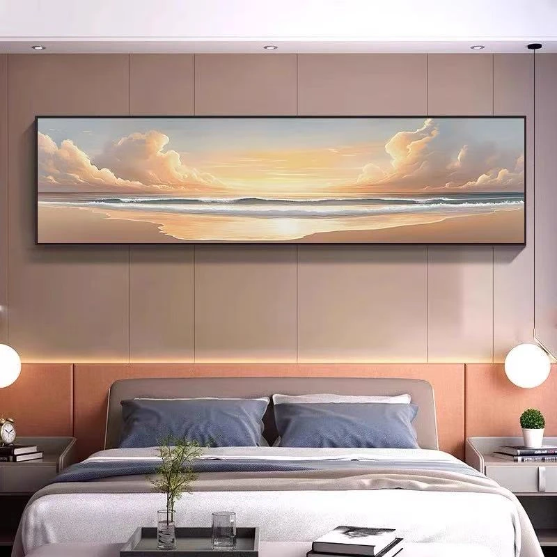 150*40【卧室/餐厅挂画】砂岩肌理画