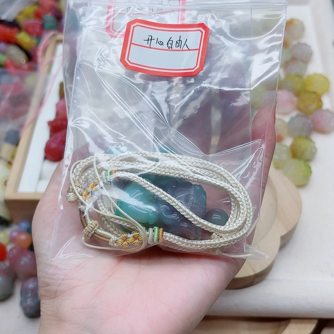 开***人玛瑙/玉髓未镶嵌手链盐源13