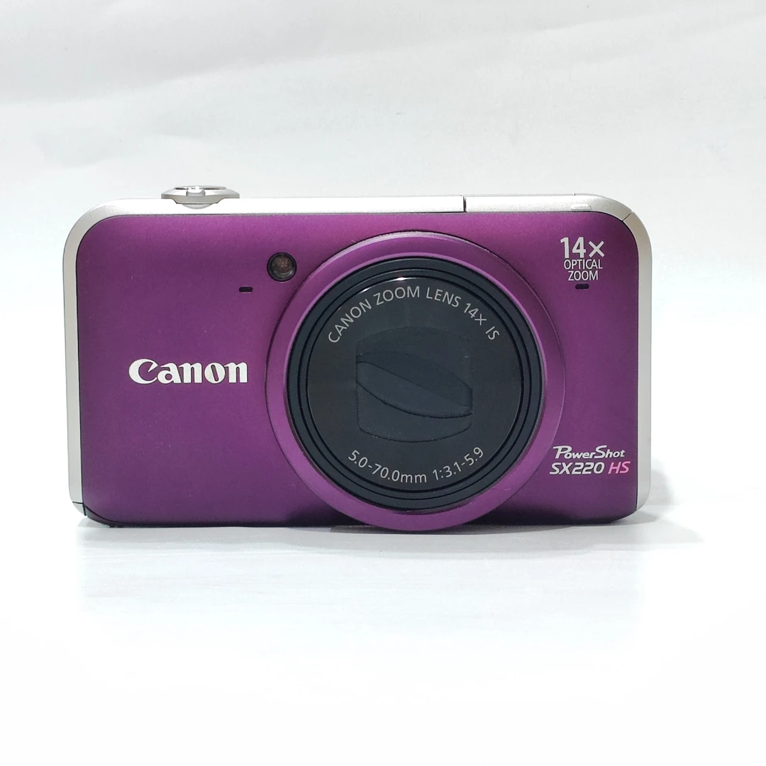 9新 Canon/佳能 sx220紫色1210w像素14x光变ccd数码相机
