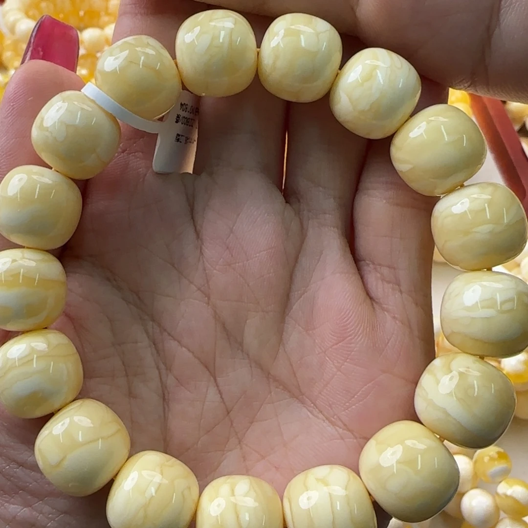 琥珀未镶嵌手链蜜蜡手串