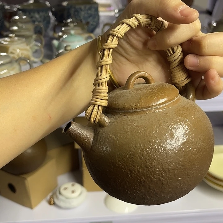 野*板斗彩手绘复古锡斑