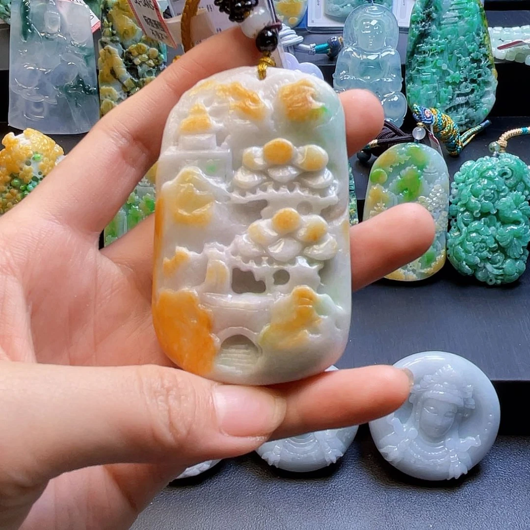 颈饰未镶嵌翡翠翡翠