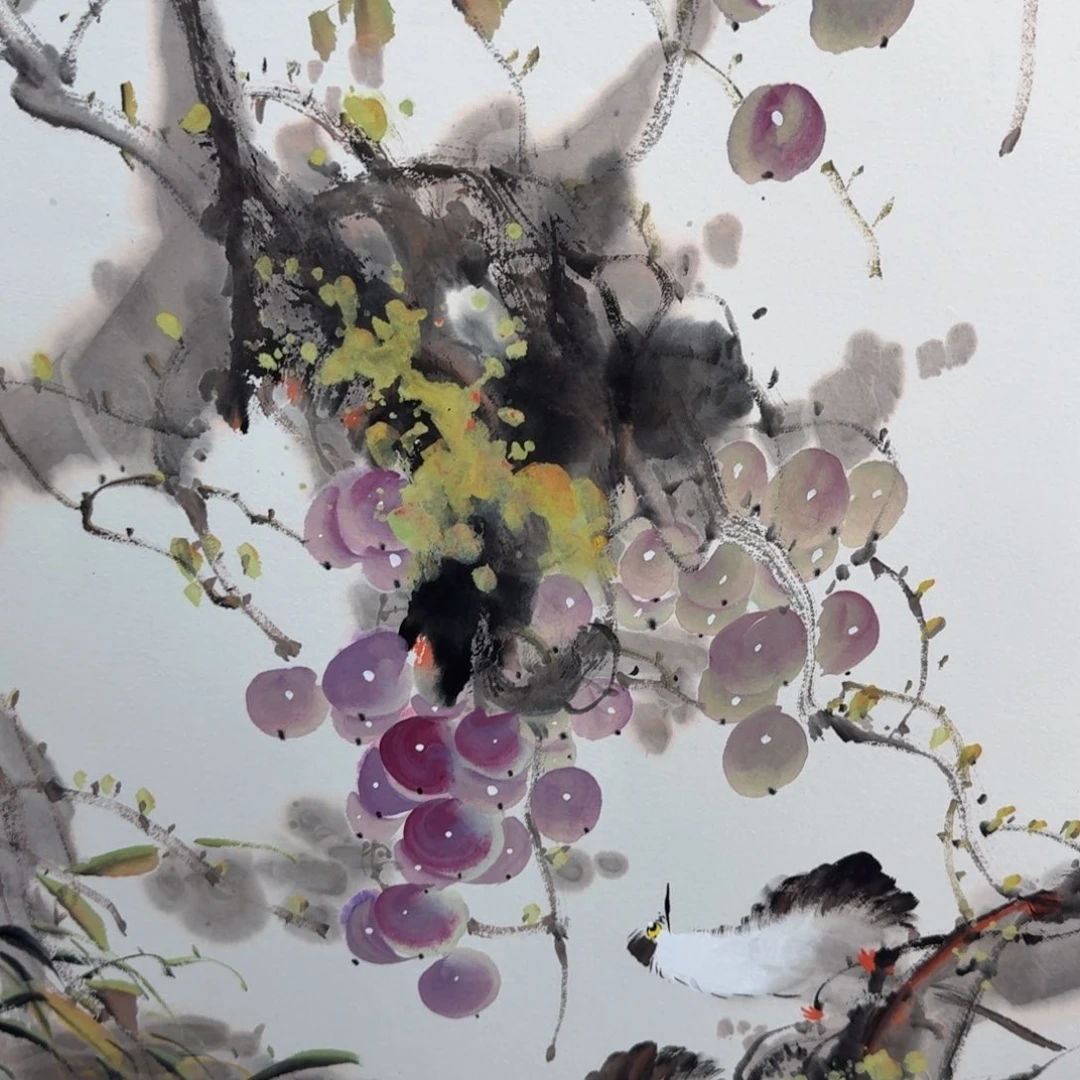 国画国画作品山水花鸟