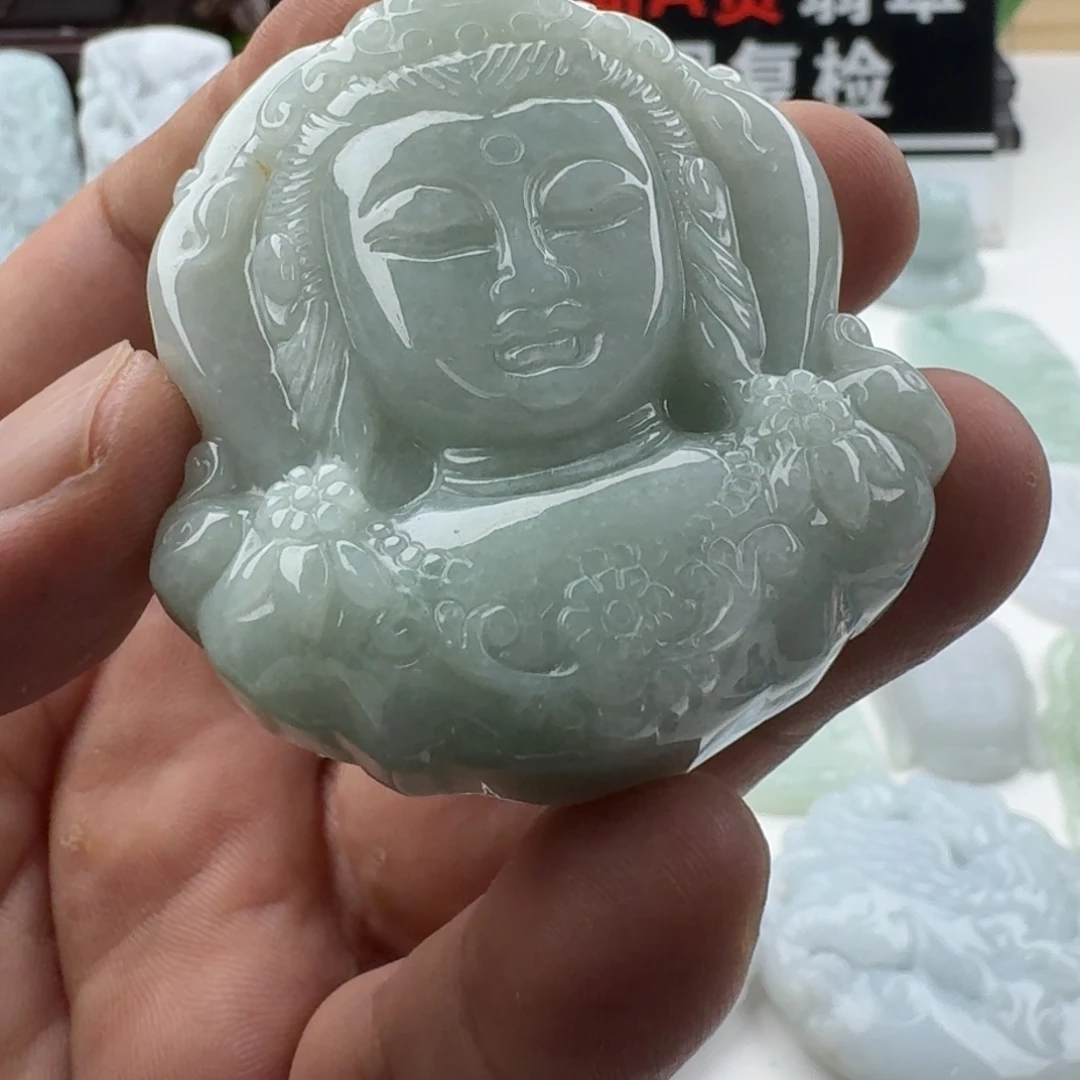 颈饰未镶嵌翡翠天然缅甸A货翡翠