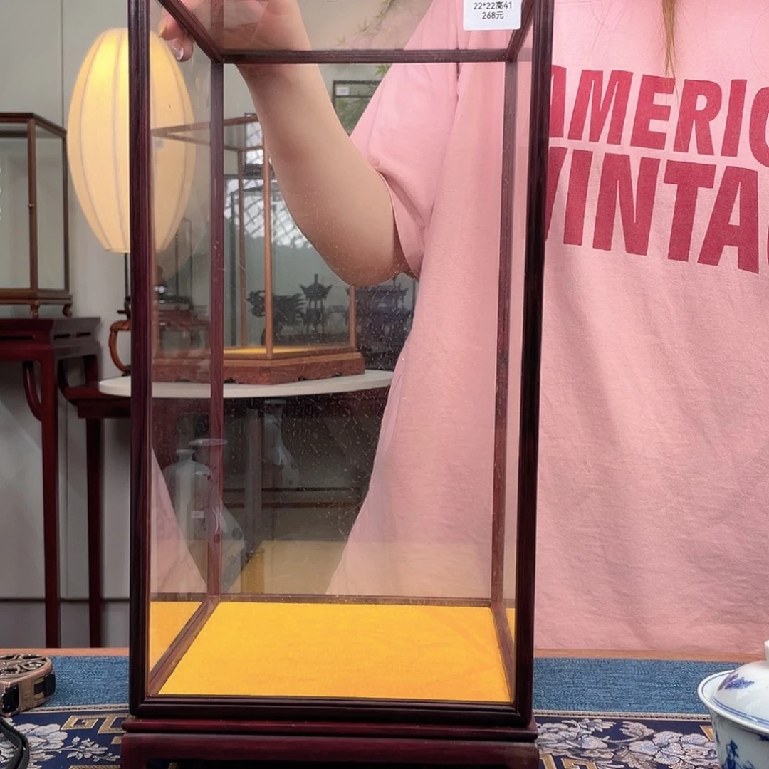 信***行紫檀木类端景台工艺品摆件