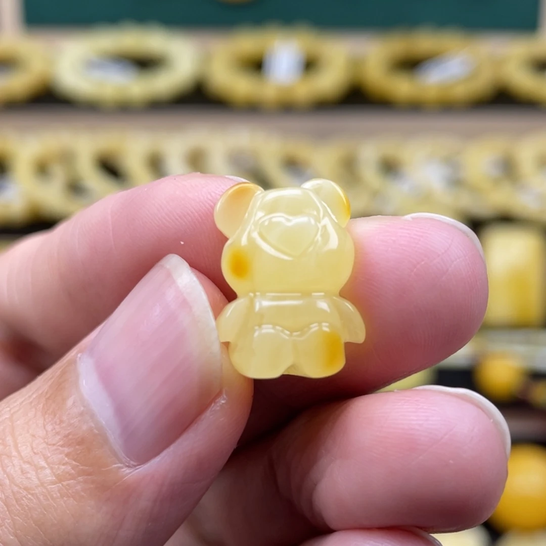 琥珀裸石未镶嵌琥珀蜜蜡