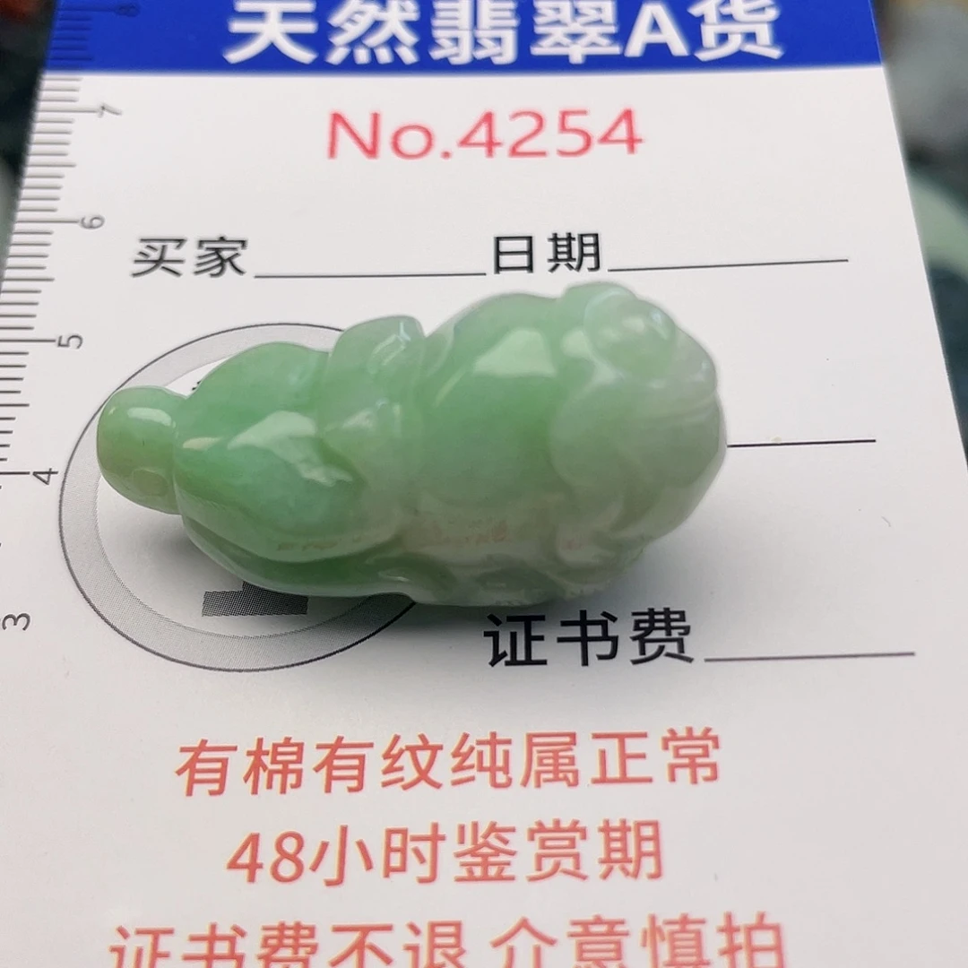 翡翠未镶嵌挂件4254