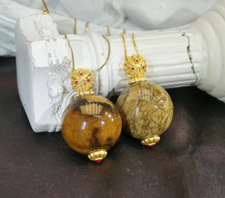 S925琥珀溶洞吊坠(多样性发其一) CA011445