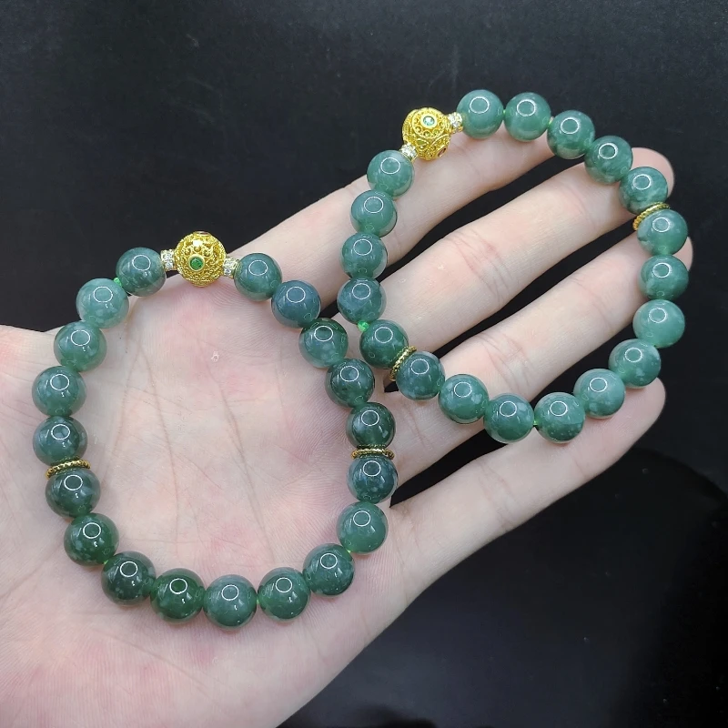 【老三珠宝】翡翠DIY单圈手串GS【多样性发其一】约9mm