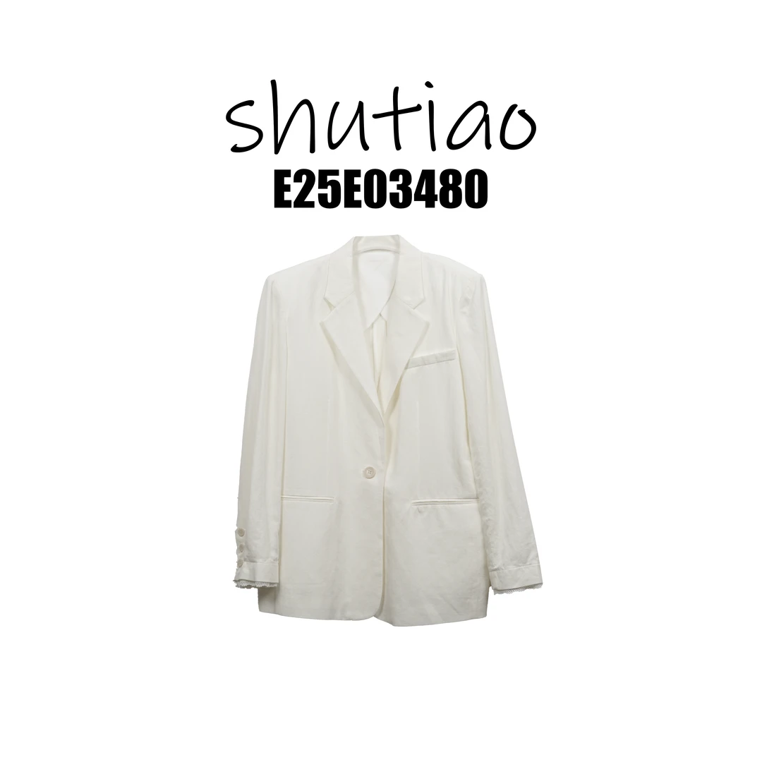 【SHUTIAO】2025夏季：新款小众设计款外套E25E03480
