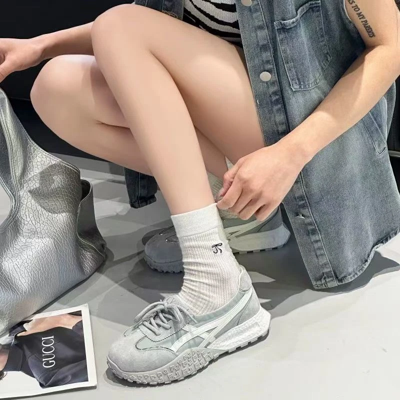 慵懒风小众设计感休闲鞋女2025夏新款时尚百搭阿甘鞋5006-1