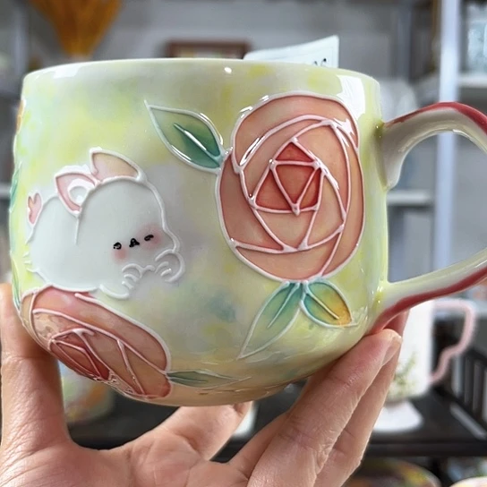 手绘高温釉下彩陶瓷