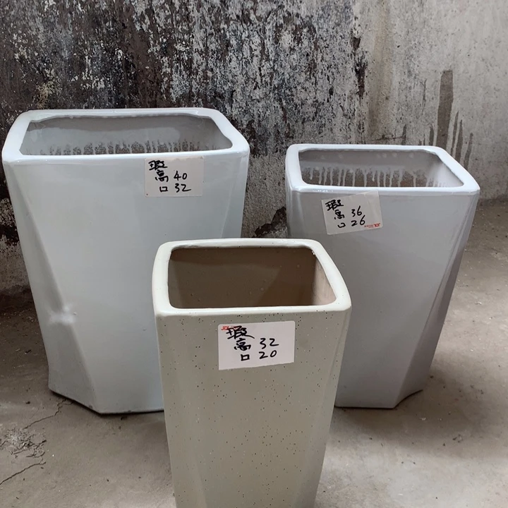 【闪购商品】高温陶瓷花盆默认瑕疵