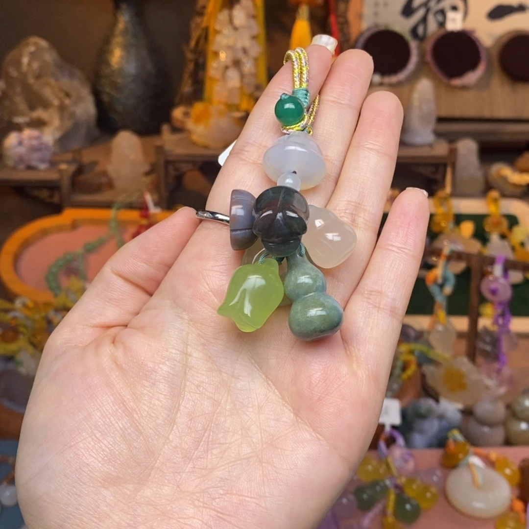 玛瑙/玉髓未镶嵌车挂