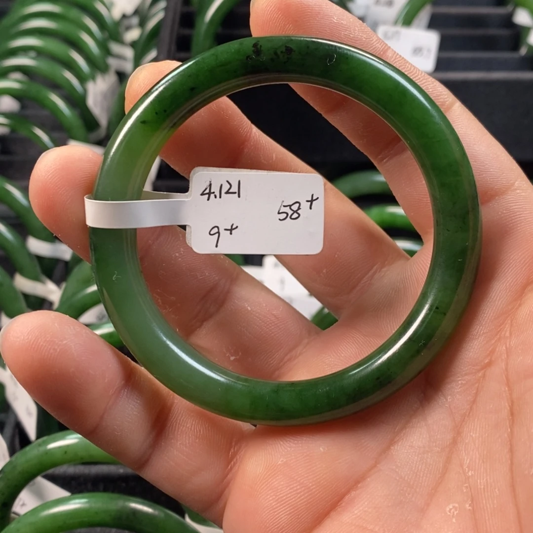 和田玉（碧玉）未镶嵌手镯58