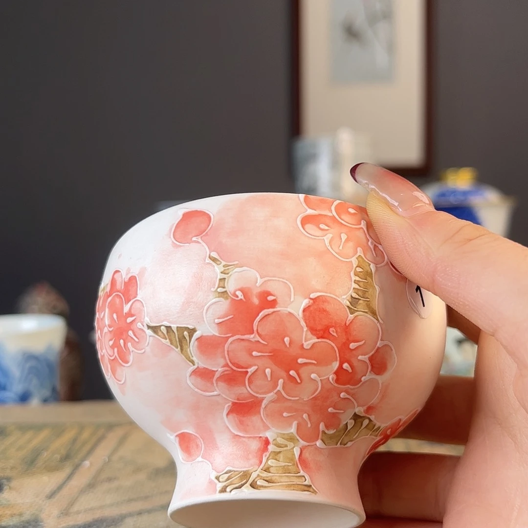 杯景德镇陶瓷茶杯多人