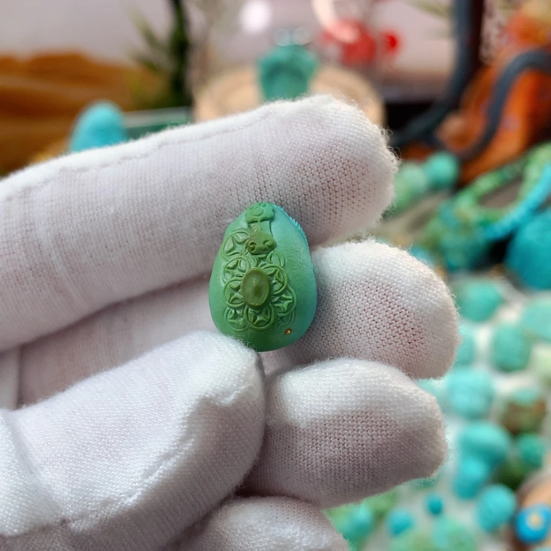 绿松石未镶嵌珠宝半成品