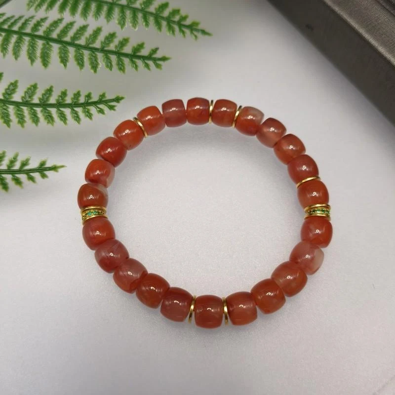 【花姐专享】南红冰飘花老型手串