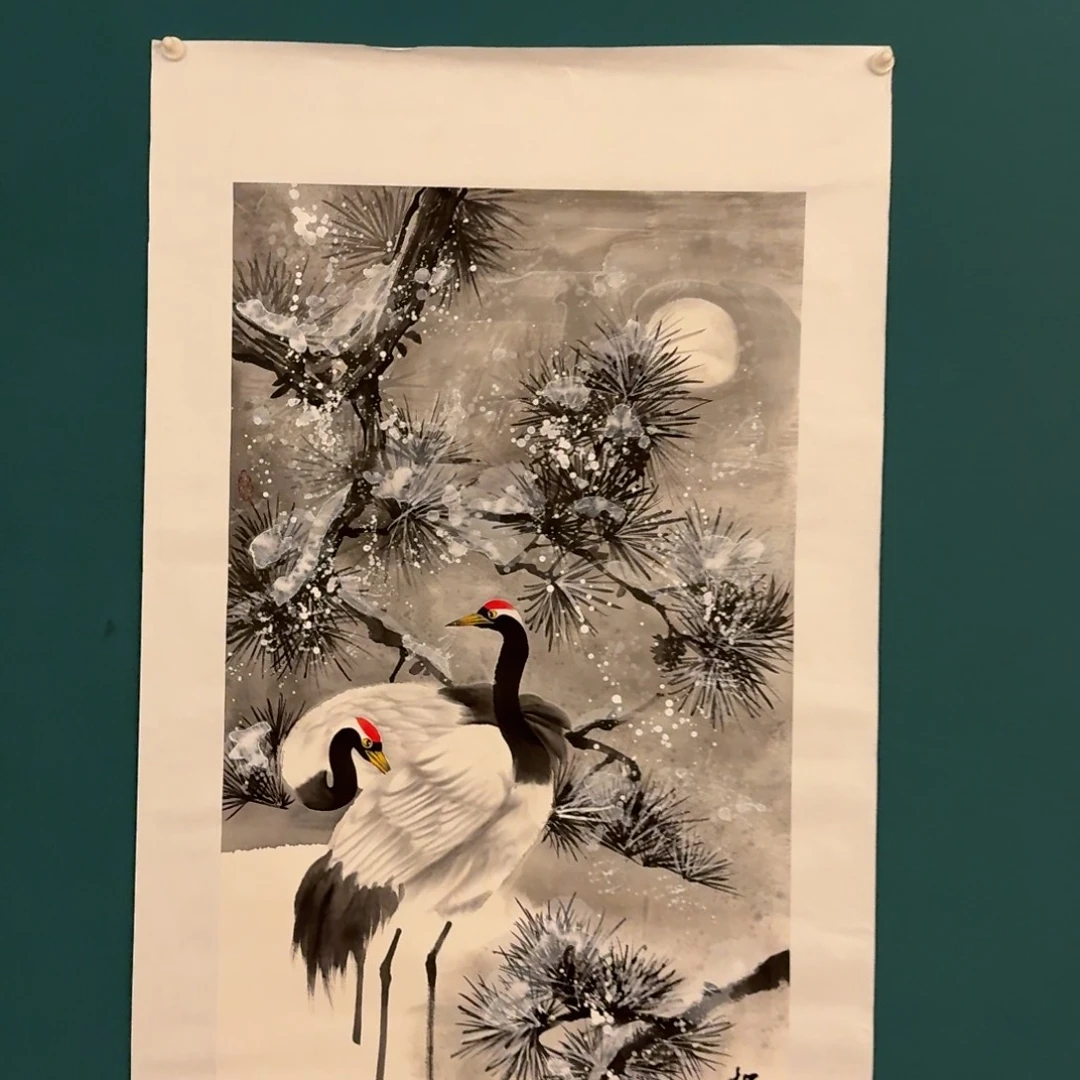 国画恽老师画作画作