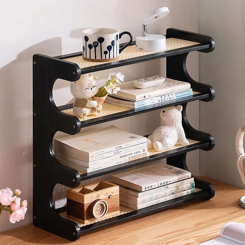 桌面置物架桌上书架子书桌收纳儿童简易学生小型家用台面飘窗书柜