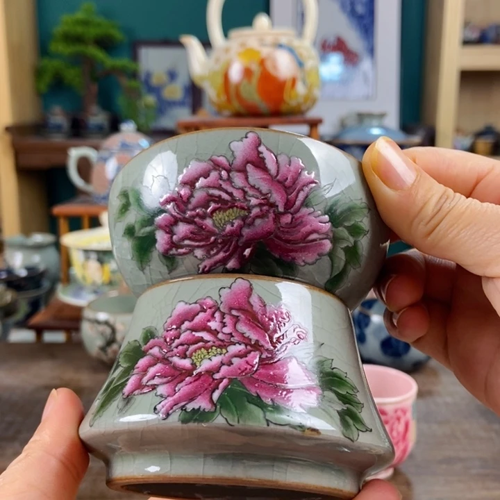 瓷片鹿****g手工制作工艺精湛等特点