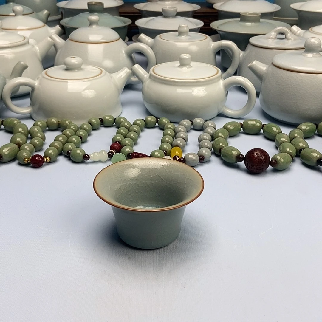 杯仿古马蹄杯原矿原釉原产地