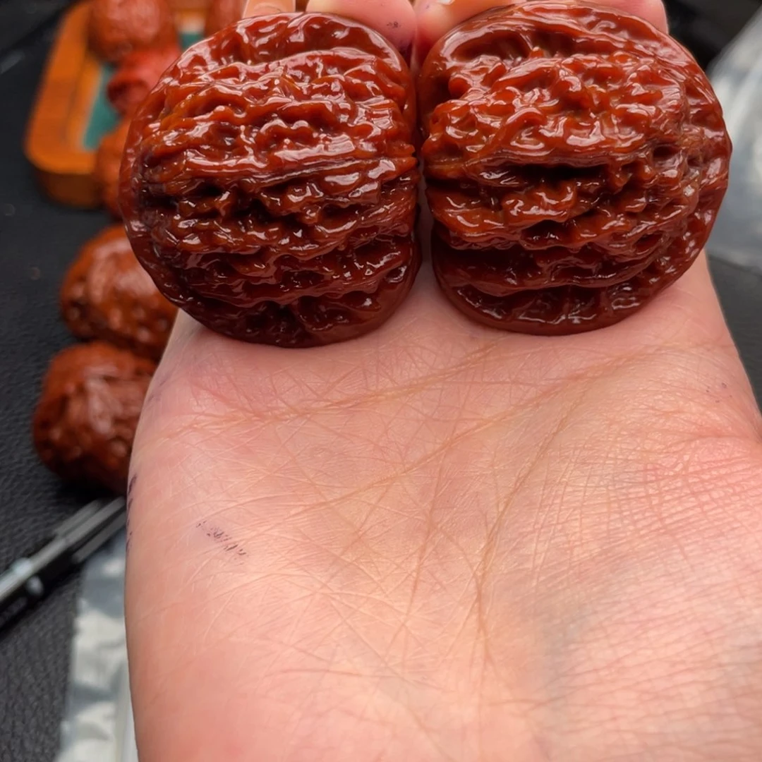 把件文玩核桃四座楼