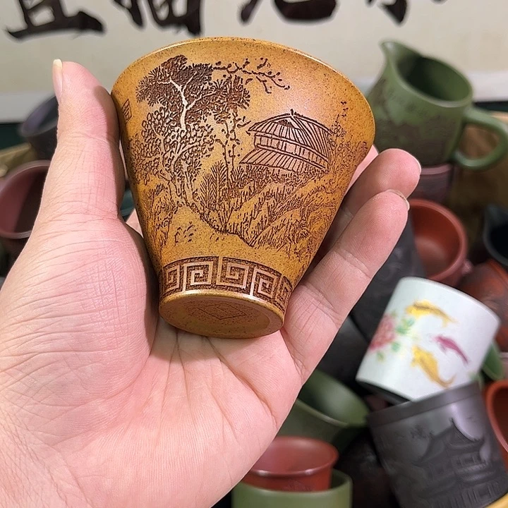 茶杯紫砂全手工紫砂主人杯