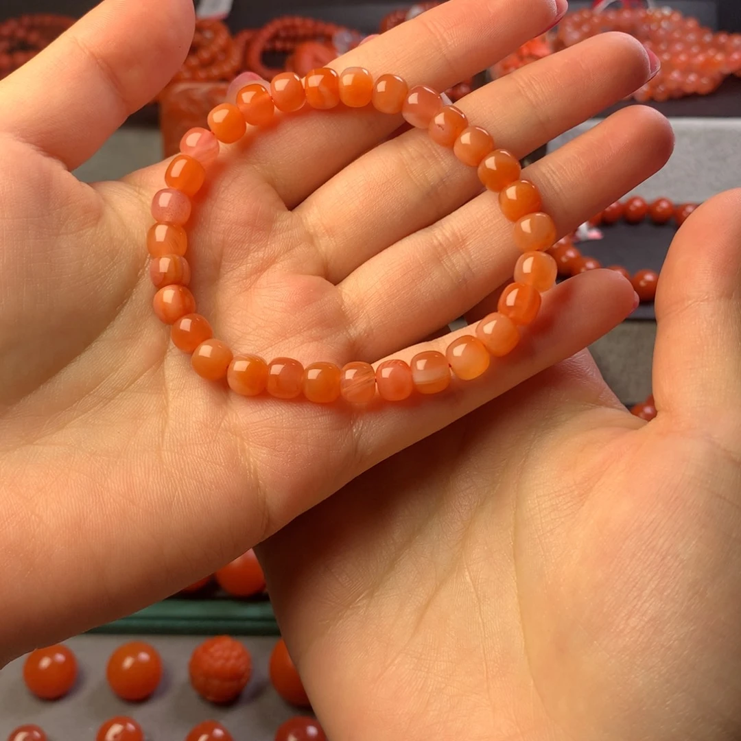 南红玛瑙未镶嵌手串